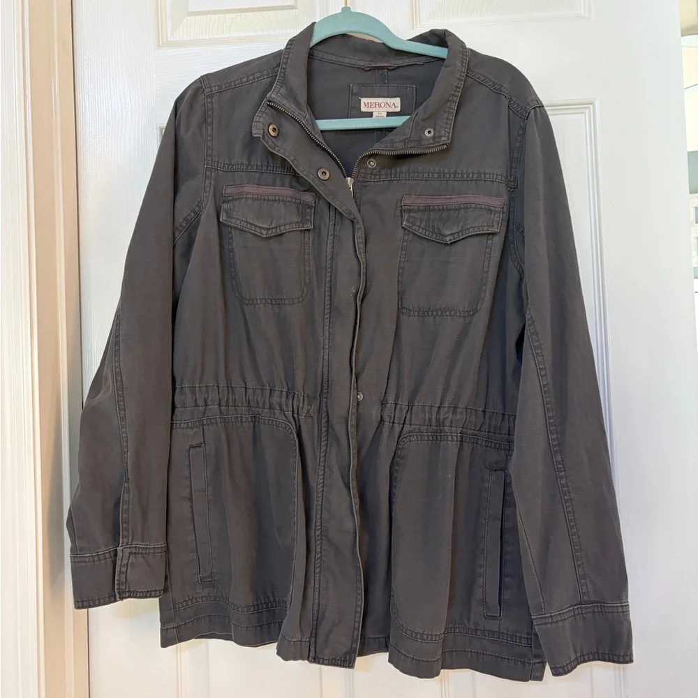 Merona Women's Gray Jacket - Picture 1 of 7